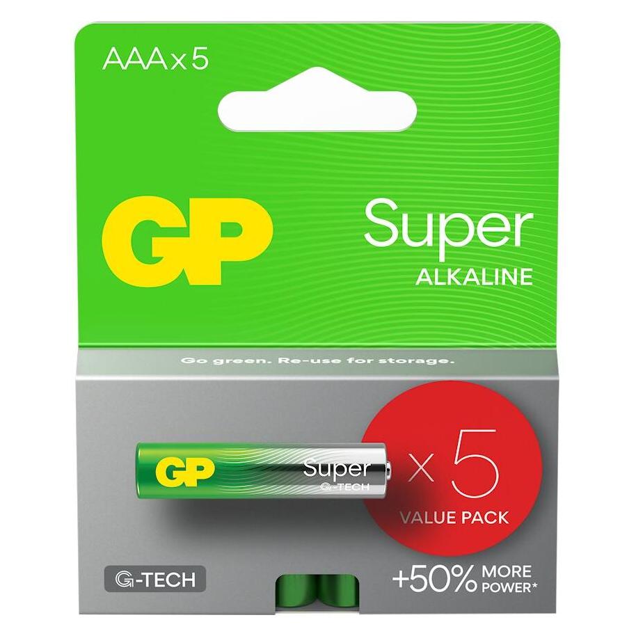 GP Batteries LR03 5BL GP Super Alkaline (G-TECH) (4 Stk., AAA) (52279803)