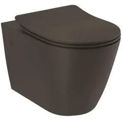 KLUDI-RESA R WAND-WC U. WC-SITZ Mattschwarz 23WCSET39