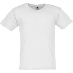 Fruit of the Loom ORIGINAL V-NECK T - leichtes Herren T-Shirt mit V-Ausschnitt, weiß, M