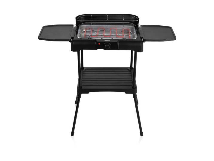 Elektro-Standgrill TRISTAR Elektro, 2200 W , schwarz, Kontaktgrill_Standgrill_Tischgrill_Teppanyakigrill, Elektro-Standgrill