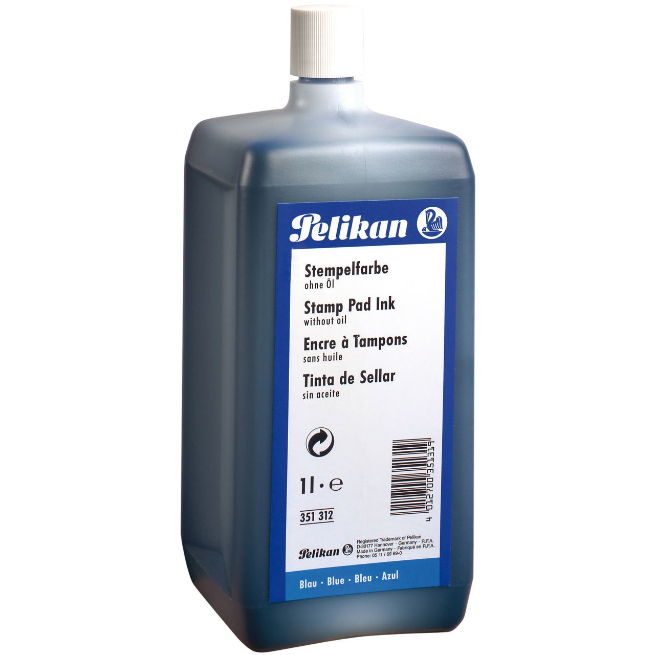Pelikan Stempelfarbe o.Öl schwarz 1000 ml mit Ausgießer
