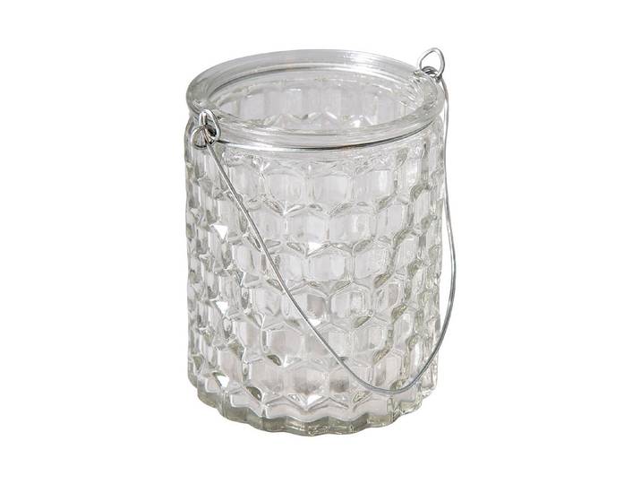 Rayher Glasgefäss Wabe mit Henkel 7.5 × 7.5 × 9 cm 200 ml
