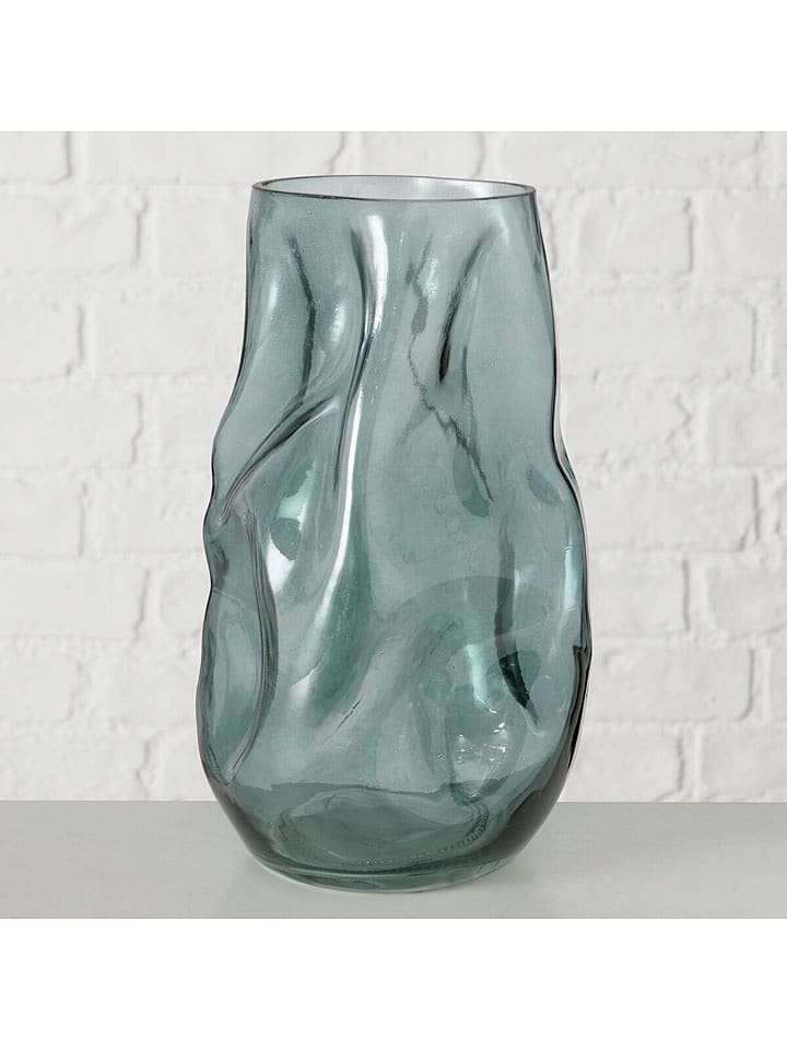 Boltze Vase ''Lojin'' in Grün - (H)26 x Ø 16 cm - onesize