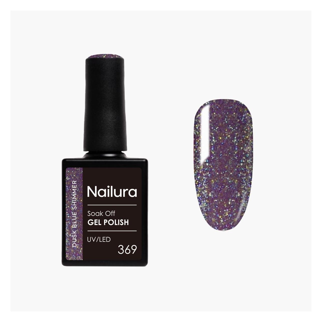 Nailura - Gel Polish 369 - Dusk Blue Shimmer - 10 ml (Dusk Blue Shimmer) (70388)