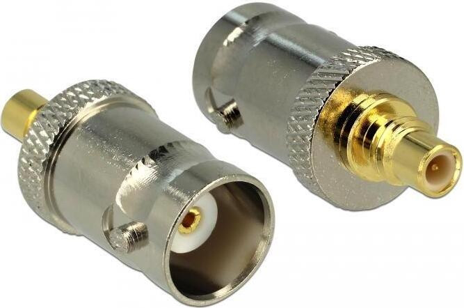 Delock 65857 BNC naar SMC vrouwelijke connector 50 Ohm metaal