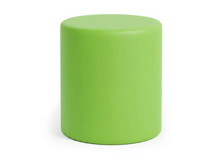 Kaikoon Sitzhocker rund aus Kunstleder Hellgrün Ø39 × 45cm – Hocker für Event, Messe & Gastronomie