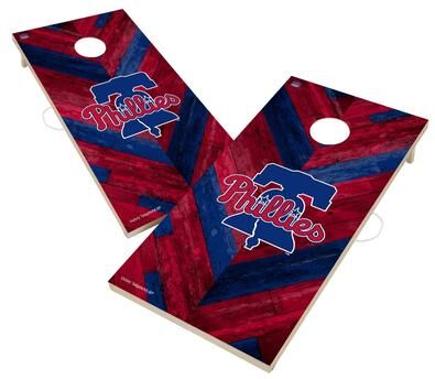 Skip's Garage Philadelphia Phillies MLB Cornhole Board Set