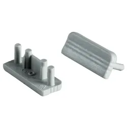 Brumberg 53110260 Endkappen-Set zu LED-Anbauprofil 53600, silber