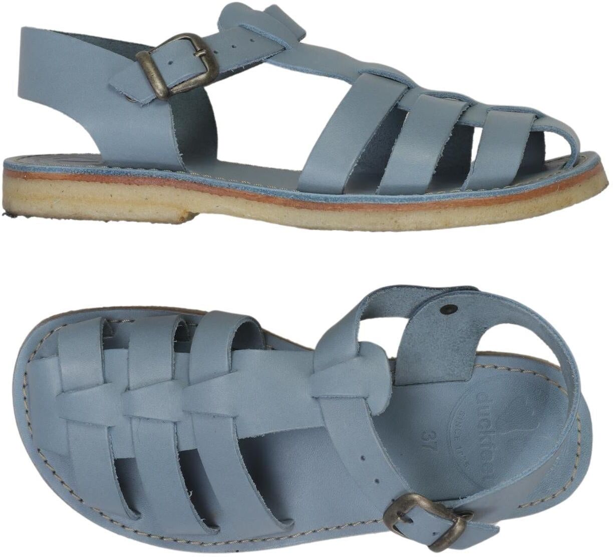 Duckfeet Damen Sandalen, Hellblau, Gr. EU 37, kein / Etikett - Second Hand