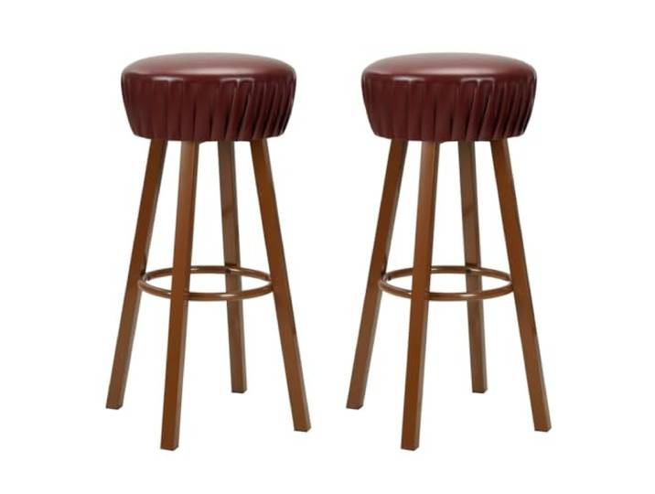 Barhocker Design Stuhl Sitz Synthetik Braun 1202068