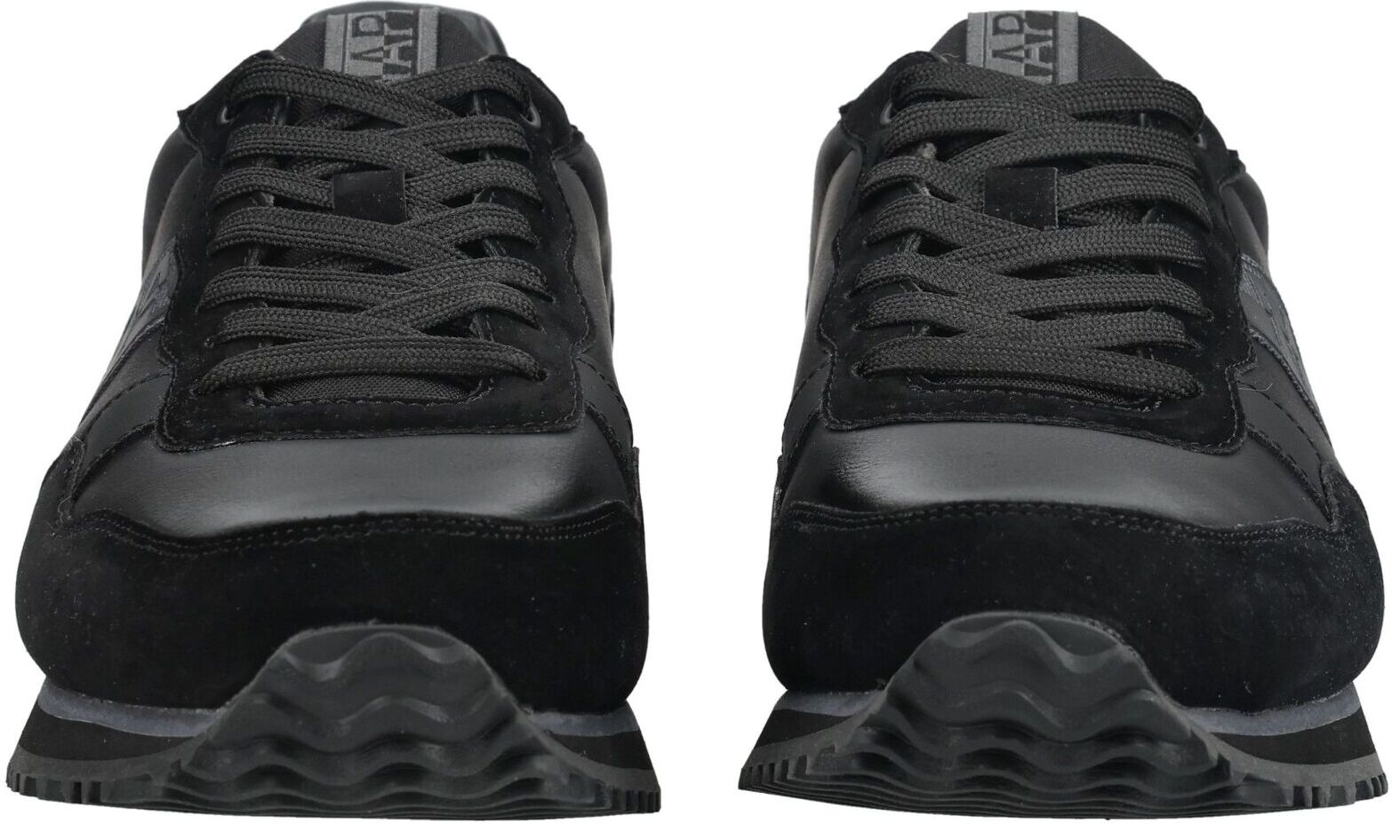 Sneaker NAPAPIJRI "Napapijri Sneaker Veloursleder/Microfaser", Herren, Gr. 43, schwarz, Microfaser, Veloursleder, Schuhe Sneaker
