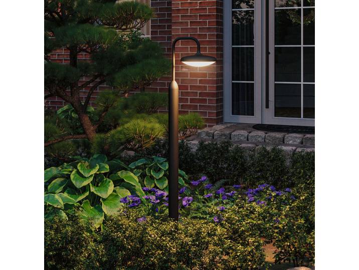 Nostro Borne de Jardin SWR Antracit - Paulmann - Métal - À ampoule unique
