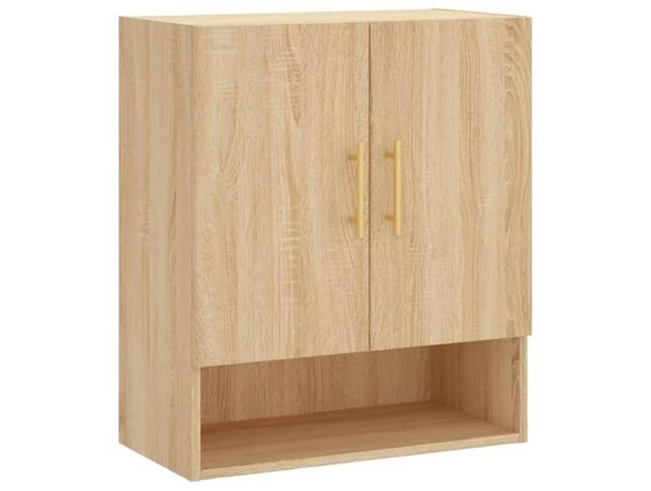 KLGBNCVE Wandschrank Sonoma-Eiche 60x31x70 cm Holzwerkstoff Wandmontage,reichlich Stauraum,glatte Oberfläche,Präsentationsfläche oben,feuchtigkeitsresistent