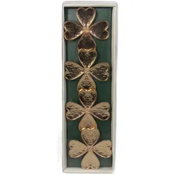 Serviettenring-Set KLEEBLATT (LBH 4,40x4,40x3,50 cm) - LBH 4,40x4,40x3,50 cm