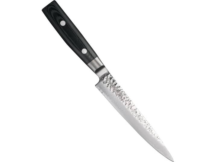 Yaxell Zen Vleesmes 15 cm – 37 Lagen Damaststaal – Canvas-Micarta Heft