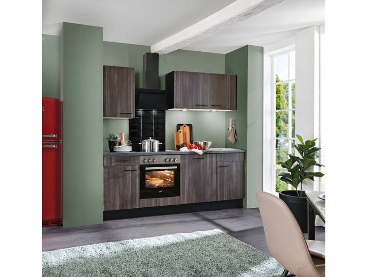 wiho Küchen Küche Nisos, Soft-Close-Funktion, Breite 220 cm, höhenverstellbare Füße