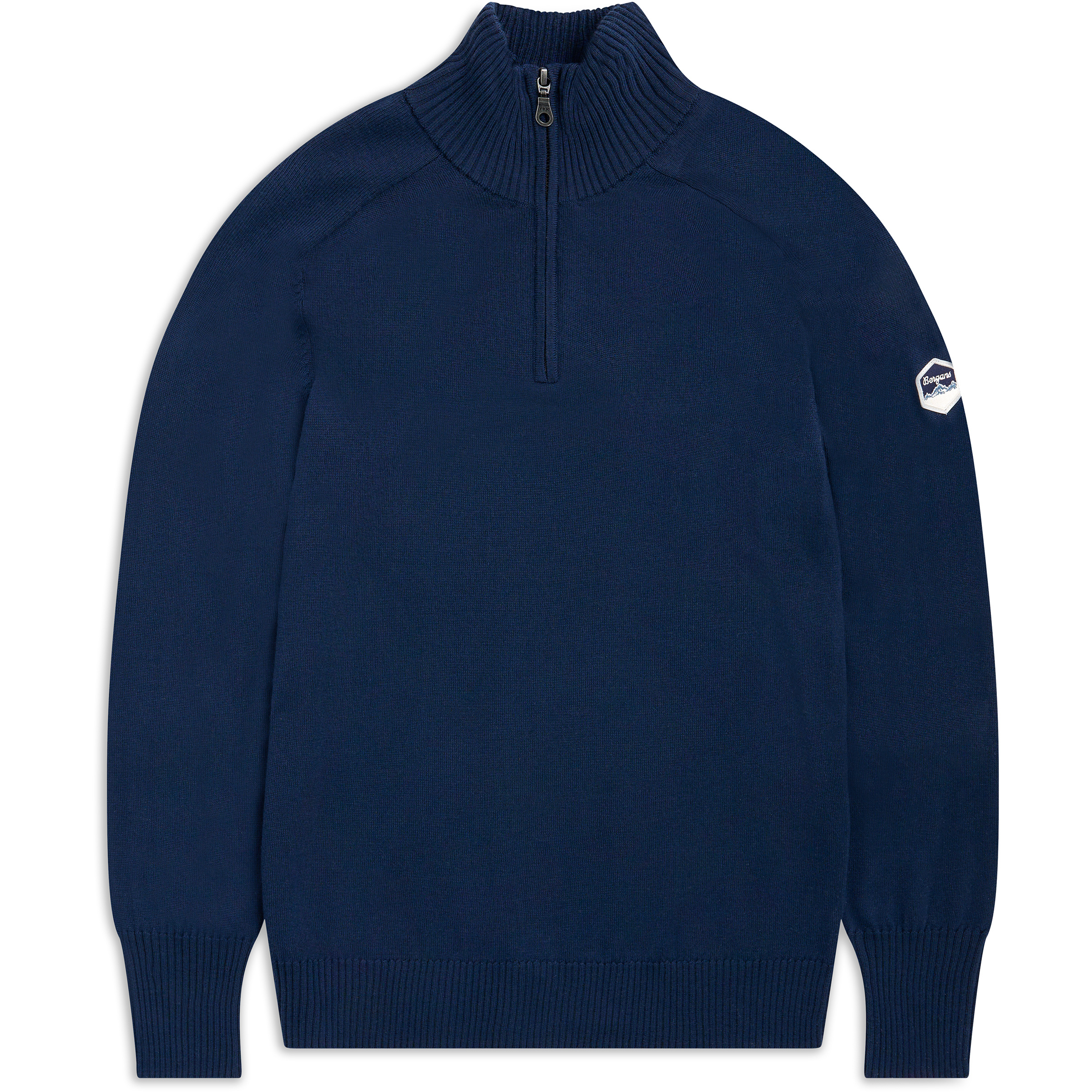 Bergans Minde Wool Half Zip Herren Pullover blau Größe S Lifestyle Schnell trocknend Merinowolle