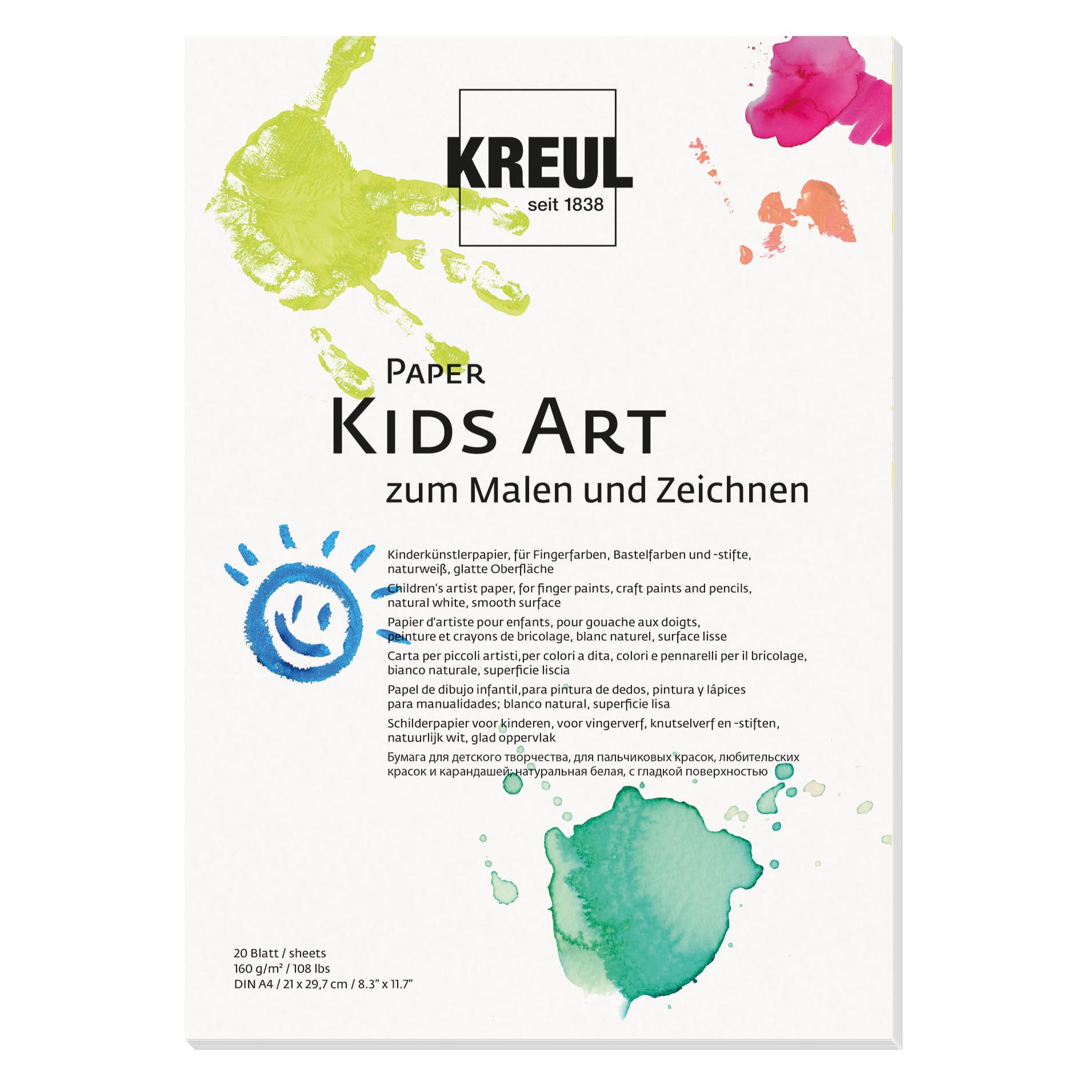 Kreul Kinderknstlerpapier "Paper Kids Art", DIN A4 (160 g/m², 1x) (27501)