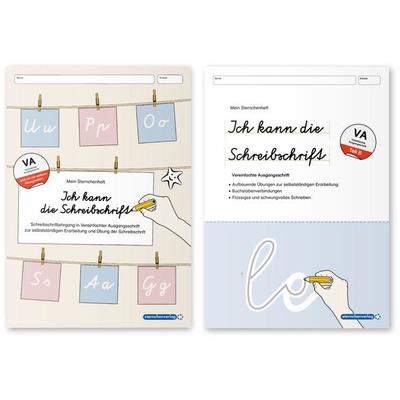 Ich kann die Schreibschrift + Übungsheft zu den Buchstabenverbindungen - Vereinfachte Ausgangsschrift - 2 Hefte, Taschenbuch von Sternchenverlag