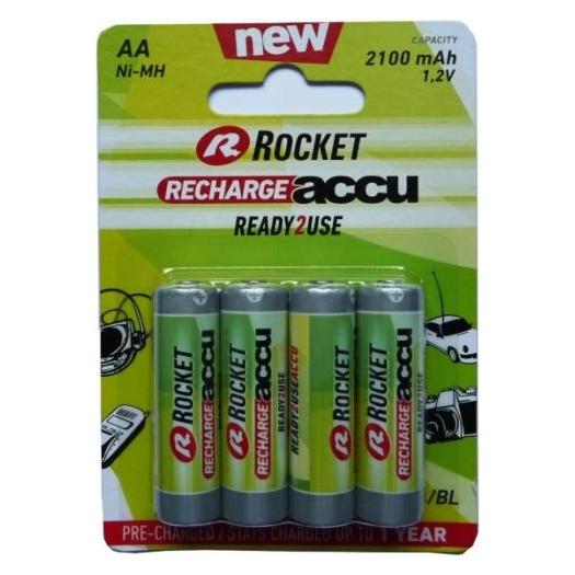 Rocket RTU 2100mAh AA battery, 4 pcs. (4 Stk., AA, 2100 mAh) (HR6-2100-R2U)