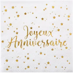 Santex, Servietten, Joyeux (20 Stk., 12.50 x 12.50 cm)