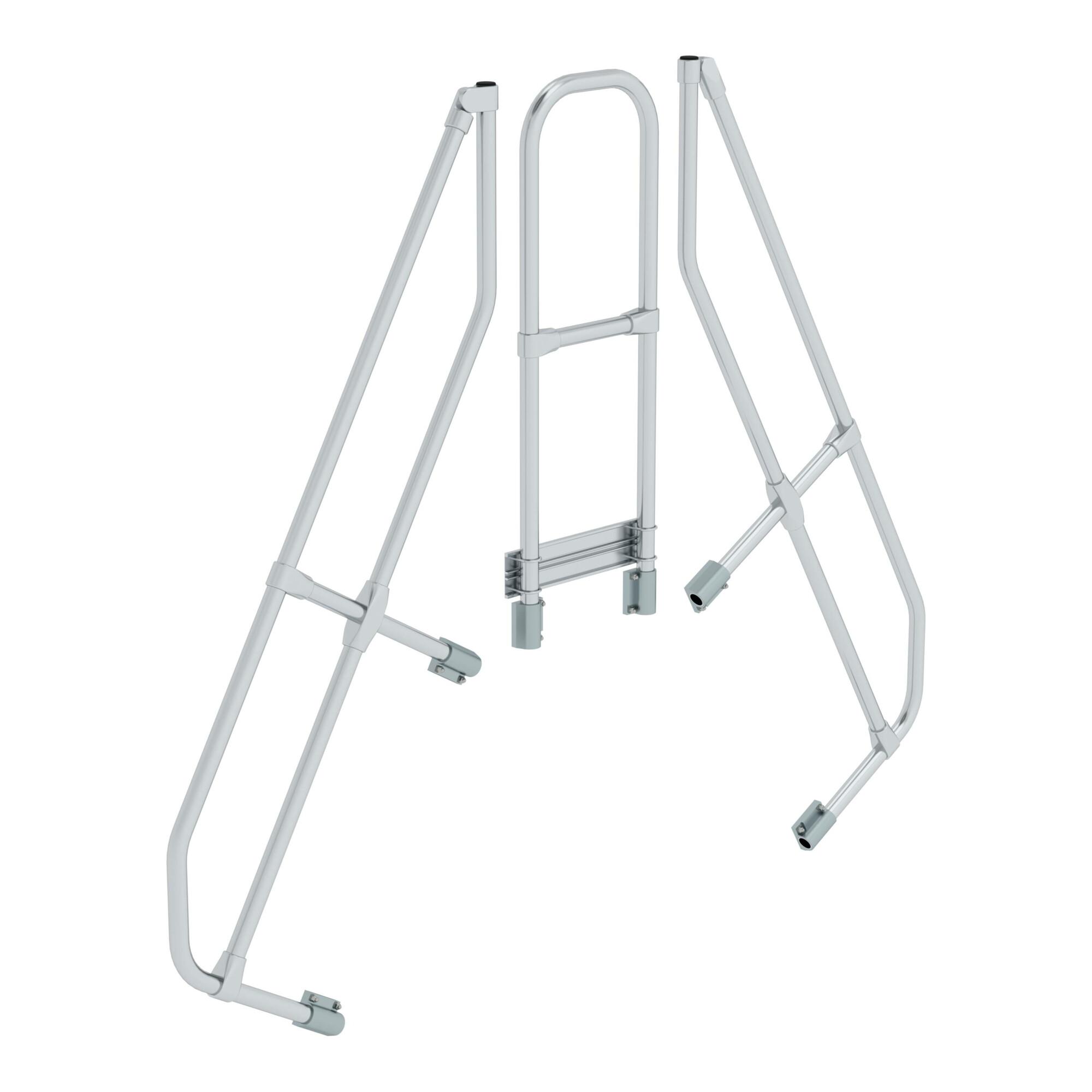 MUNK zweiter Handlauf Aluminium-Überstieg stationär/fahrbar 60° 5 Stufen (600965)