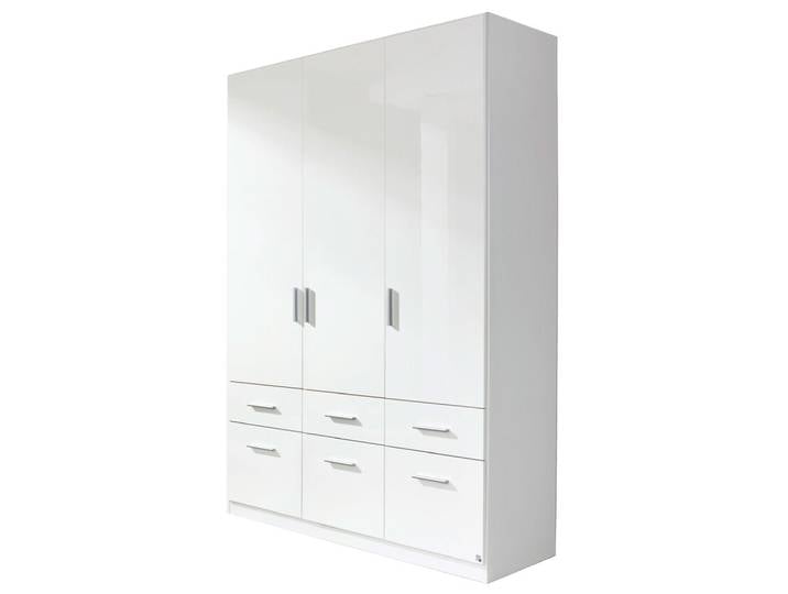 Kleiderschrank CELLE 136 x 210 cm Alpinweiß/HG weiß