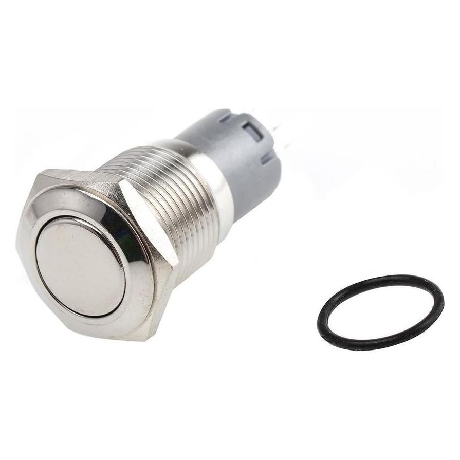 RS PRO Switch Pushbutton Stainless Maintained (8118376)