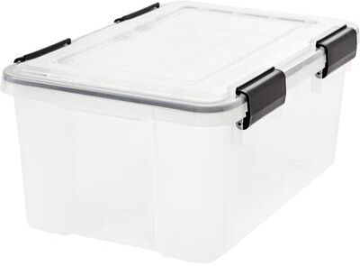 IRIS 19 Quart WeatherPro Storage Box, Clear