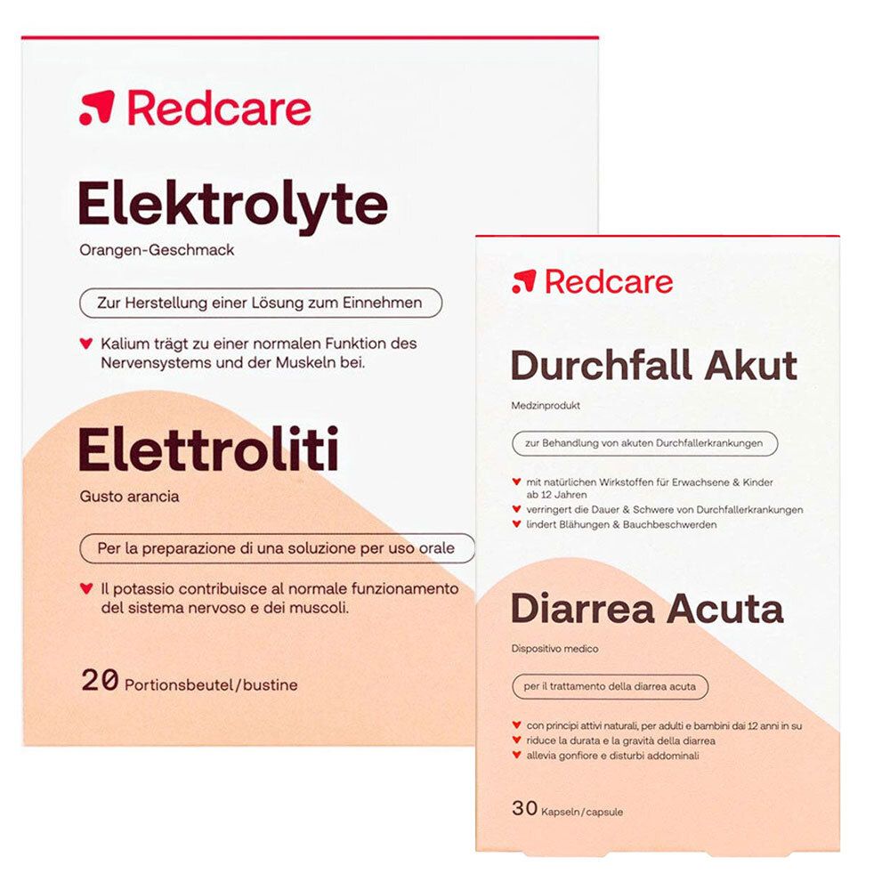 Redcare Elektrolyte + Durchfall Akut 1 St Set