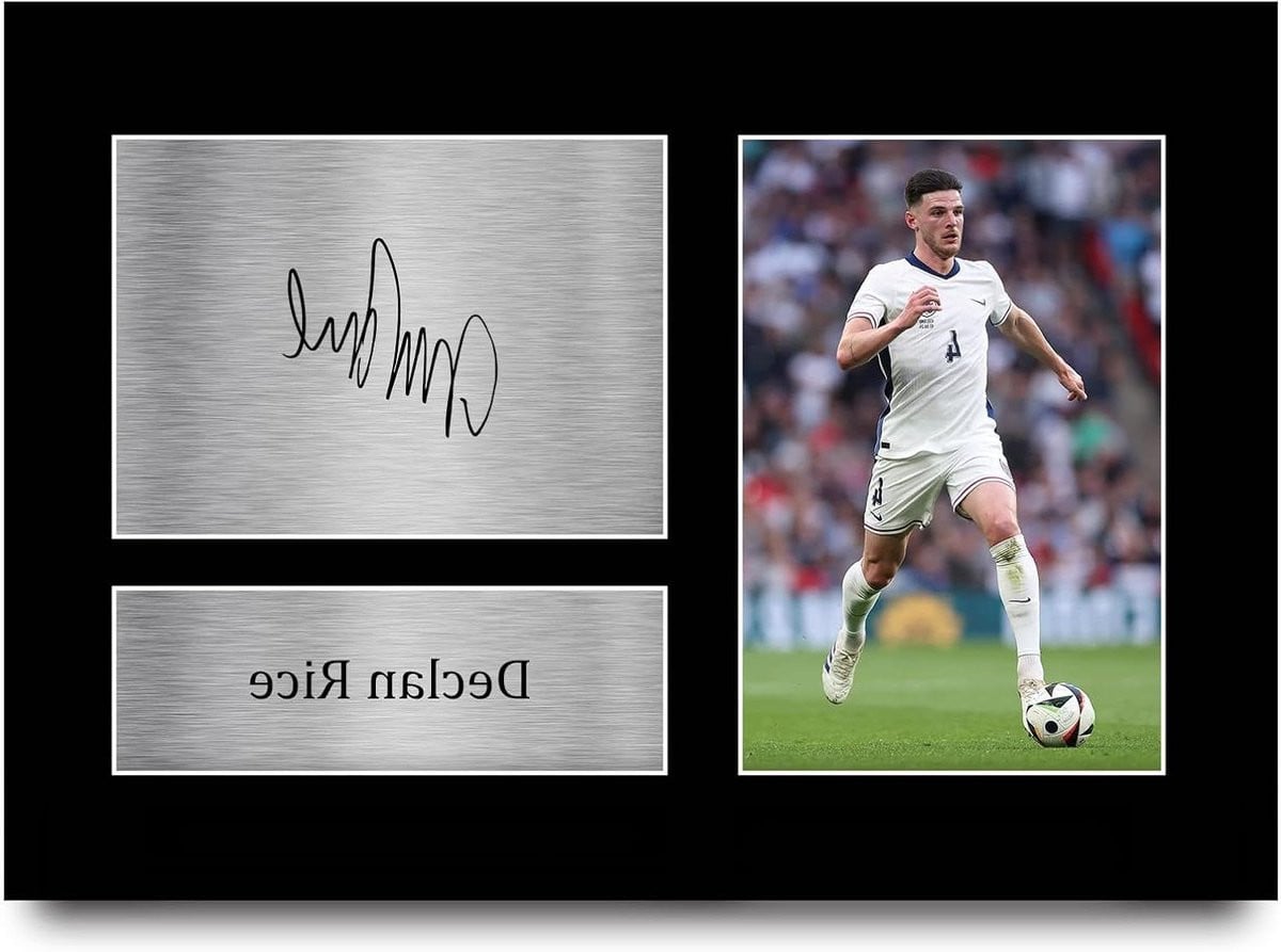 Gesigneerde Foto Fan Artikel Woonkamer Decoratie A4 Zwart