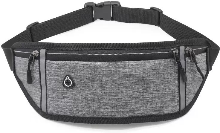 INF Laufgürtel mit Wasserfestigkeit - Sport-Bauchtasche für Männer & Frauen Grau