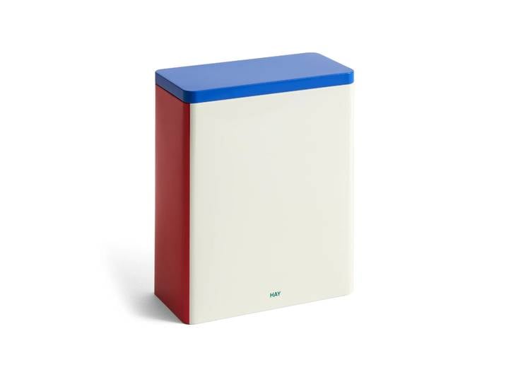 HAY Bocal Tin Container x-large Off white-blue-red