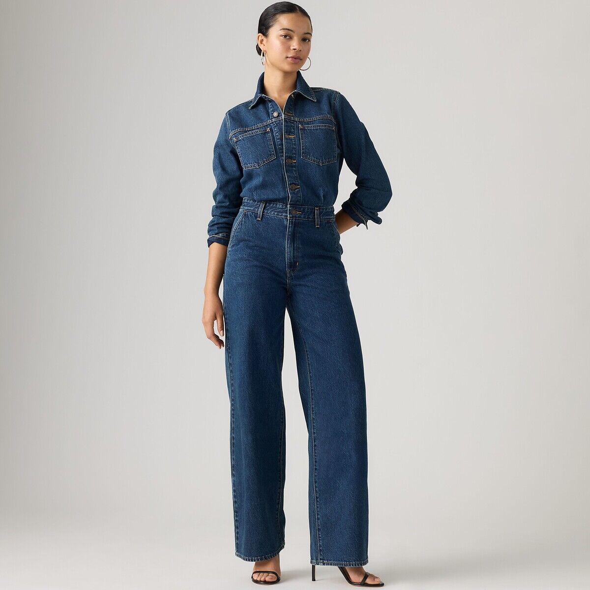 LEVI'S Combinaison pantalon en denim, manches longues