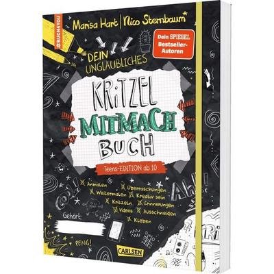 & buch4you: Dein unglaubliches Kritzel-Mitmach-Buch, Taschenbuch von Marisa Hart,Nico Sternbaum, Carlsen, 978-3-551-19224-0