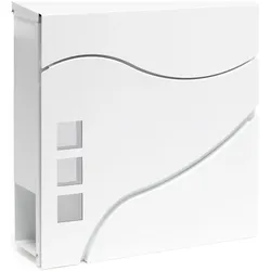 Wiltec, Briefkasten, Briefkasten V28 370x105x370mm Schloss Zeitung pulverbeschichtet (37 x 10.50 x 37 cm)