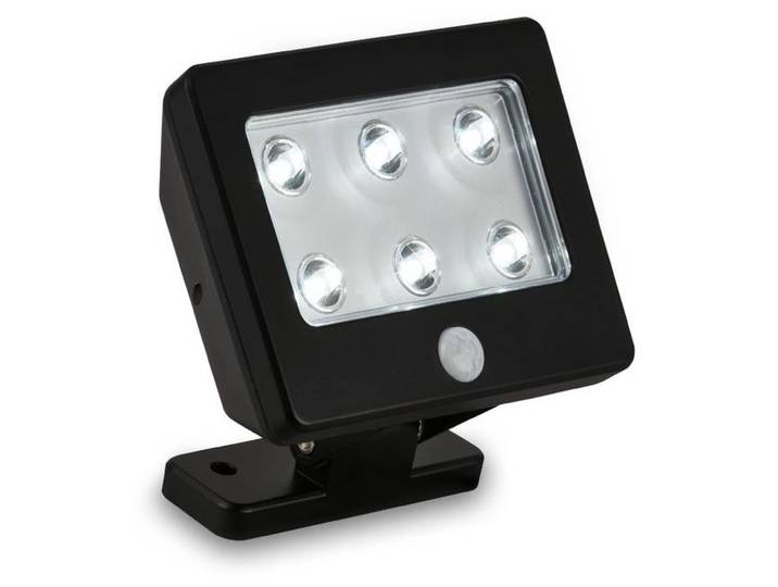 Briloner Leuchten KOLLIG - Strahler - 2276065 - inkl. Bewegungsmelder - Hell-/Dunkelsensor - Erfassungsbereich 3 m - Batterien inkl. - x 12 x 9 cm