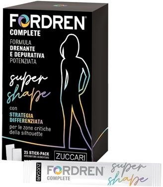 ZUCCARI Srl Zuccari, Fordren Complete Super Shape Drenante Depurativo, 25 x 10 ml