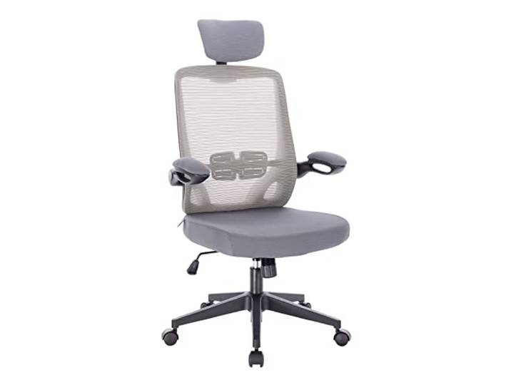 SVITA SAM Bürostuhl Schreibtischstuhl ergonomisch verstellbar mit Rollen Grau