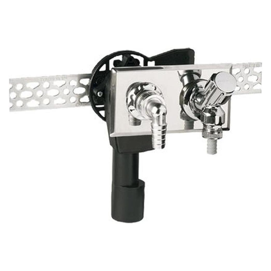Haas & sohn PE Unterputz-Siphon UP-Sifon waagerecht DN 40 / 50 mm Waschmaschine Geräteventil (Waschmaschinen-Siphon) (4060)