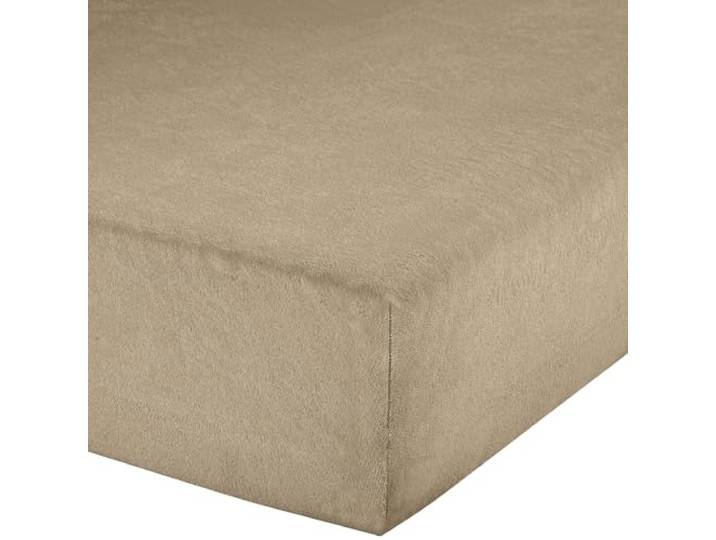 Erwin Müller Spannbettlaken, Spannbetttuch Erding Frottee-Stretch Taupe Größe 180x200 cm - 200x200 cm - hautsympathisch, kuschelig, bügelfrei, Rundumgummi