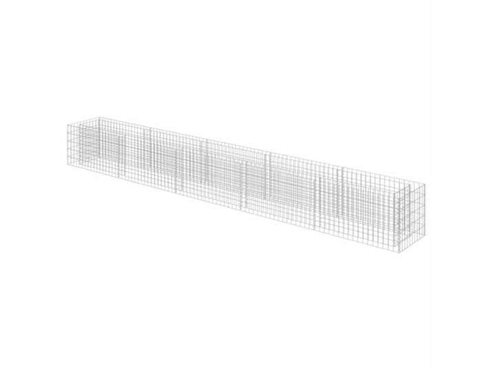 RJPLMFV Hochbett, Gabion, verzinkter Stahl, 450 x 50 x 50 cm Robuste Garteneinfassung, stabiles Schweißgitter, für Blumen, Gemüse, Kräuter