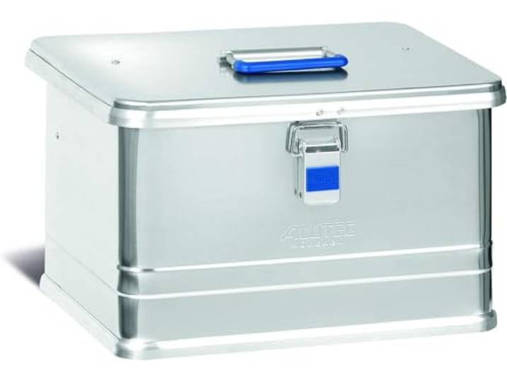 ALUTEC COMFORT 30 boîte en aluminium (capacité 30 l\, dimensions intérieures 400 x 300 x 248 mm\, étanche à la poussière et aux éclaboussures\, boîte à outils\, boîte de rangement\, poids 3\,01 kg) 12030