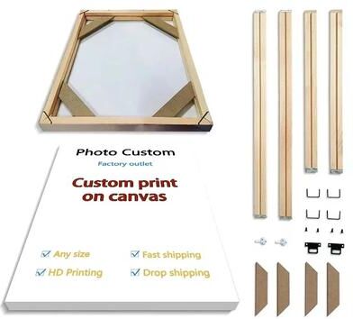 Inspired Finds Custom HD Photo Canvas Print Personalized Wall Art Decor 15.75x19.69in canvas And Diy Frame