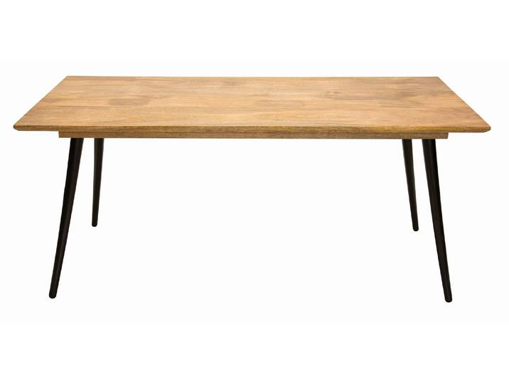 SIT Möbel TAYLOR Tisch 140x80 cm Platte Mangoholz, Beine Metall
