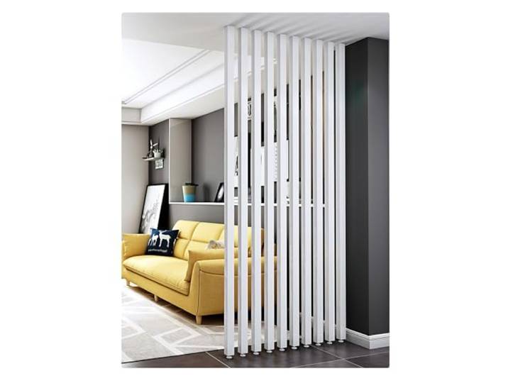 Boden-Wandsäulen-Trennwand-Raumteiler，Säule mit verstellbaren Füßen，Wohnzimmer, vom Boden bis zur Decke, Wandpfosten, Trennwände, Büro-Trennwände, Säulen(9root,205cm/80.7in/6.72ft)