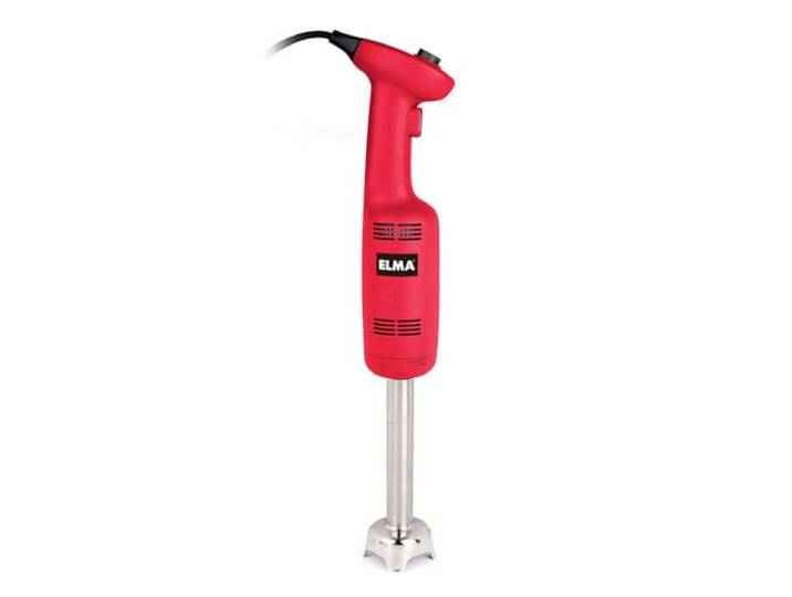 ELMA Professioneller Stabmixer Crusher Serie 270W, 16 cm Edelstahl-Mixstab Variable Geschwindigkeit 6000–20000 U/min, Kompakter Gastro Mixer für Küche, Restaurant & Haushalt, Rot