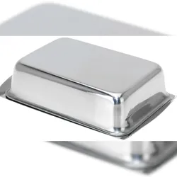 Butterdose Butterglocke Butterschale 16x11x4cm Edelstahl Küche Gastro Margarine