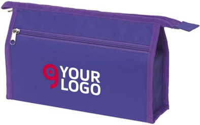 Beauty Case NIGHT & DAY poliestere 600D con tasca zip 28x18x8,5 cm Personalizzate o neutre