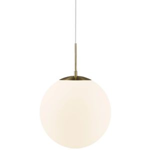 Nordlux Pendelleuchte Grant 35, mit E27-Fassung, Ø 35 cm, aus Glas, weiß